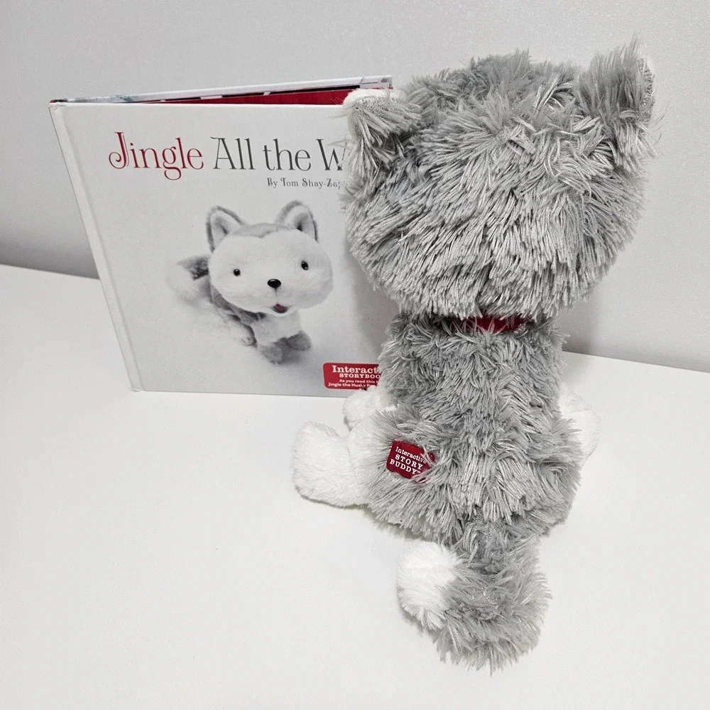 Hallmark Jingle the Husky Pup Story Buddy Plush and Book Set